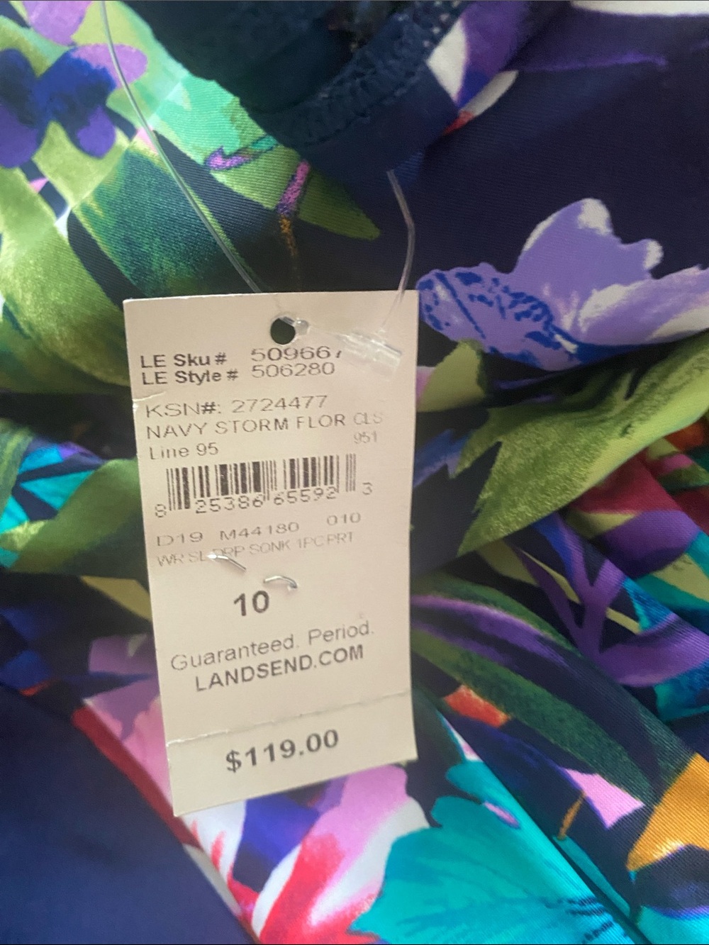 Lands end NWT size 10 one piece swimsuit - Picture 3 of 8